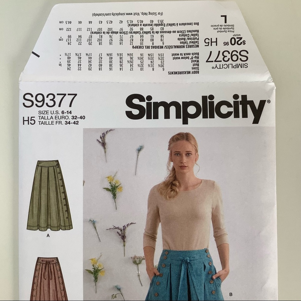 Simplicity S9377 Sewing Pattern - Picture 2 of 5